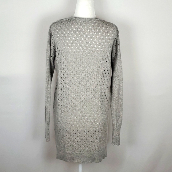 Autumn Cashmere 100% Pure Cashmere Oversized V-Neck  Hi/Lo Hem Sweater XS - Picture 3 of 8